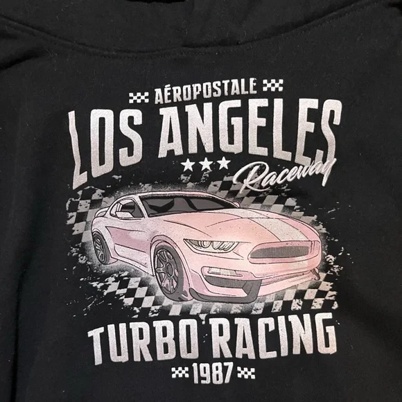 Black Turbo Racing Hoodie - Picture 2 of 3